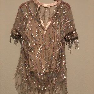 XL Womens Sequin Top